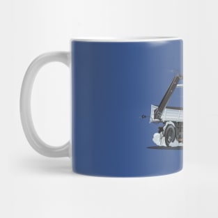 Cartoon Lkw Truck with Crane Mug